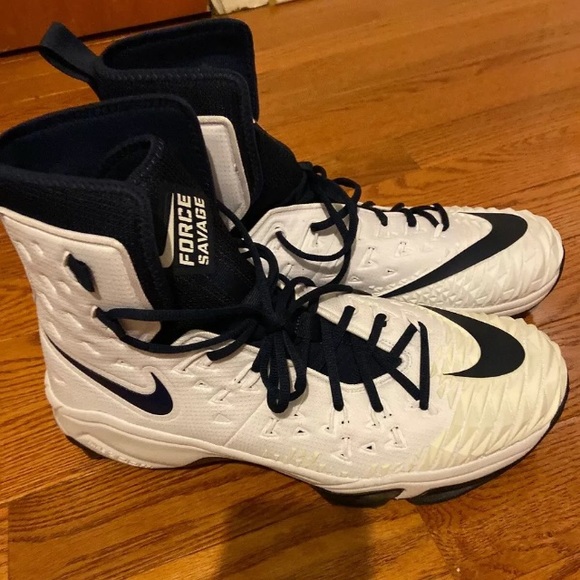 Nike Force Savage Elite Football Cleats White 15 - Picture 3 of 6